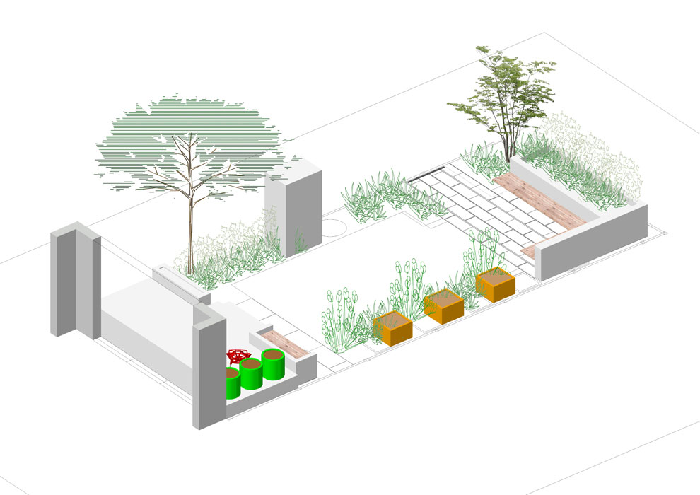 Layout idea with  built in seating